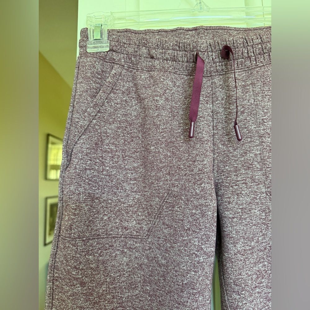 Lululemon Ivivva Girls Size 12 Heather Maroon Activewear Yoga Leggings. - Picture 3 of 9